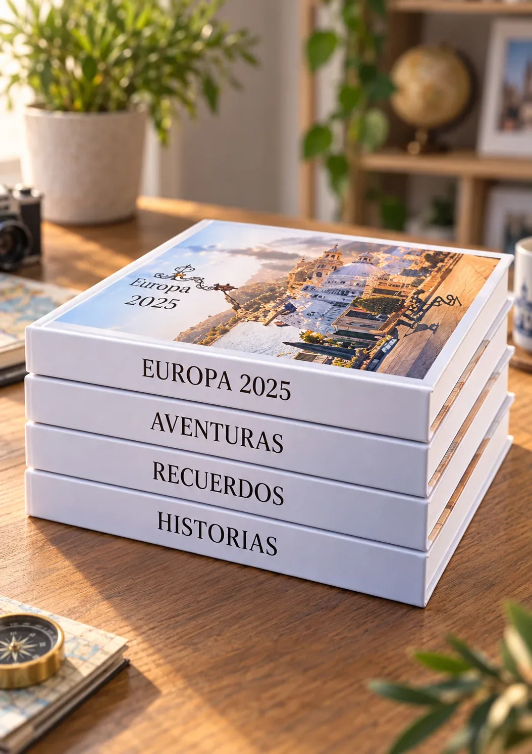 Una colección de Photo Books en casa